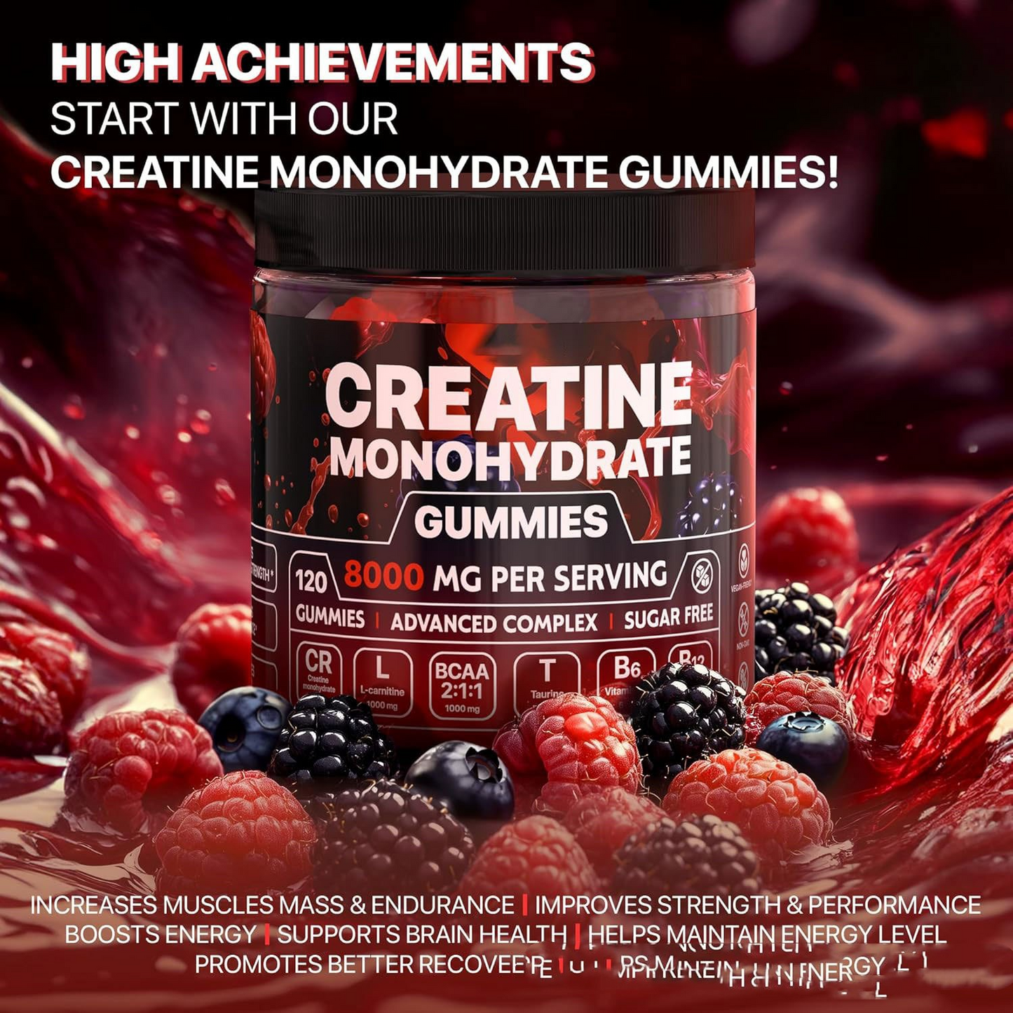 Gomitas de refuerzo muscular